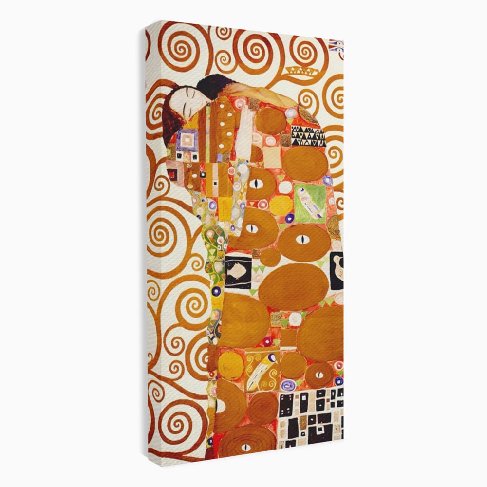 Tablou canvas cu tablou canvas cu pictura in stilul lui klimt, fara rama, pe sasiu de lemn